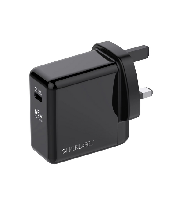 65W PD USB-C Wall Charger - Black