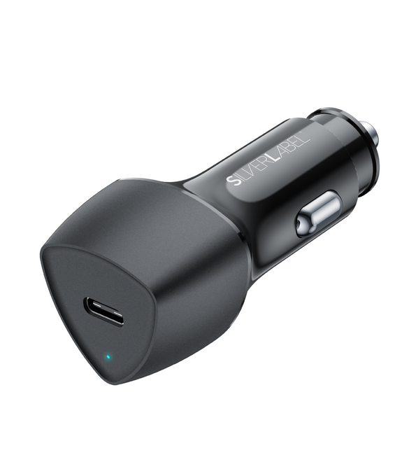 25W PD USB-C Car Charger - Black