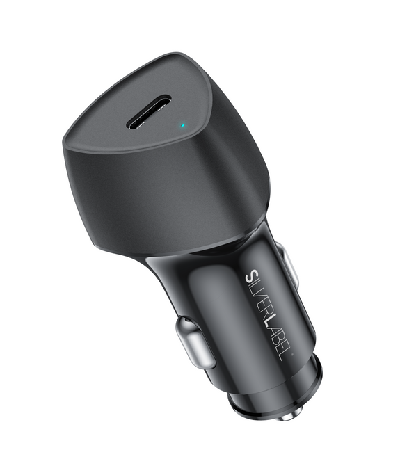 25W PD USB-C Car Charger - Black