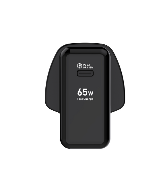 65W PD USB-C Wall Charger - Black