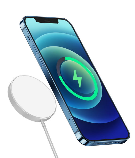 Magnetic Wireless Charger - White