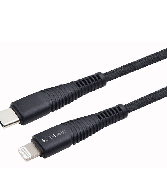Lightning to USB-C Charge Cable Braided - 1M