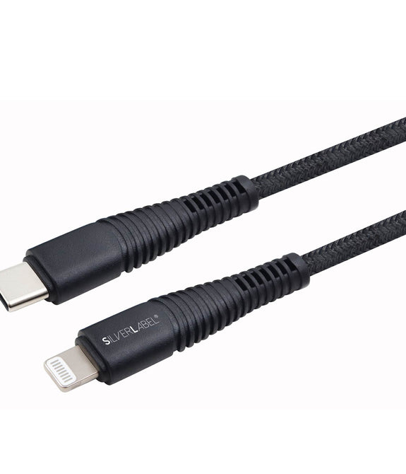 Lightning to USB-C Charge Cable Braided - 2M