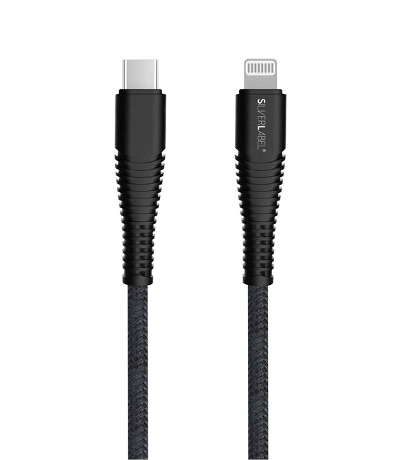 Lightning to USB-C Charge Cable Braided - 2M