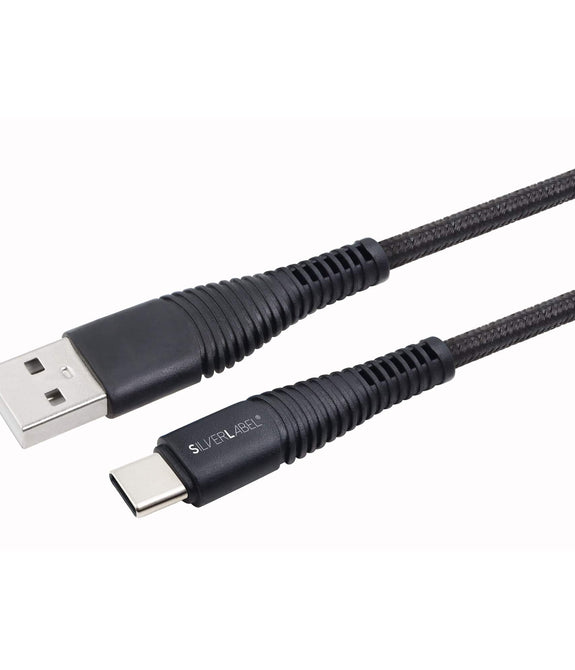 USB-C to USB-A Charge Cable Braided - 2M