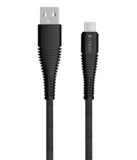 USB-C to USB-A Charge Cable Braided - 2M